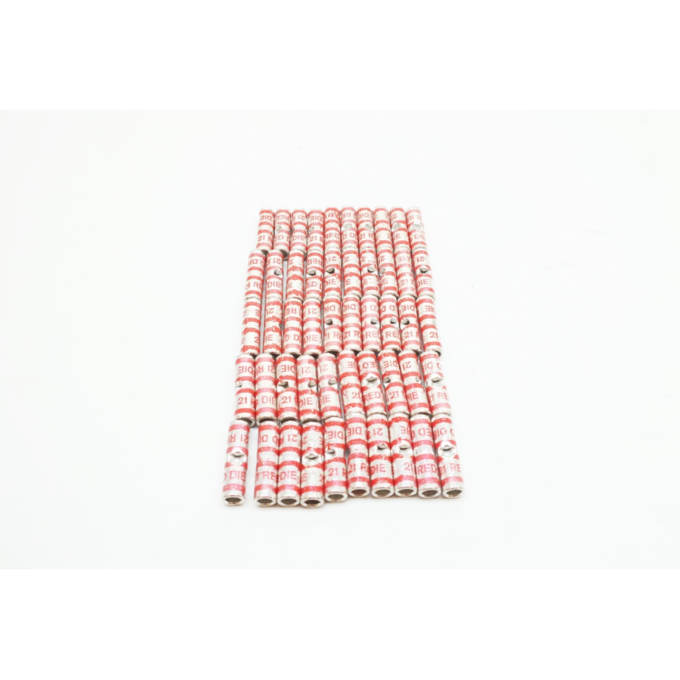 Box Of 50 Thomas&betts 54504 Red Die Code Copper Splice Short Barrel Connector