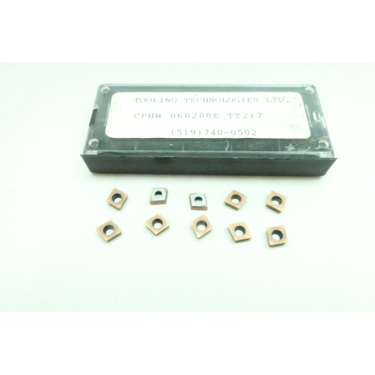 Box Of 10 Tooling Technologies CPHW 060208E TT217 Carbide Insert