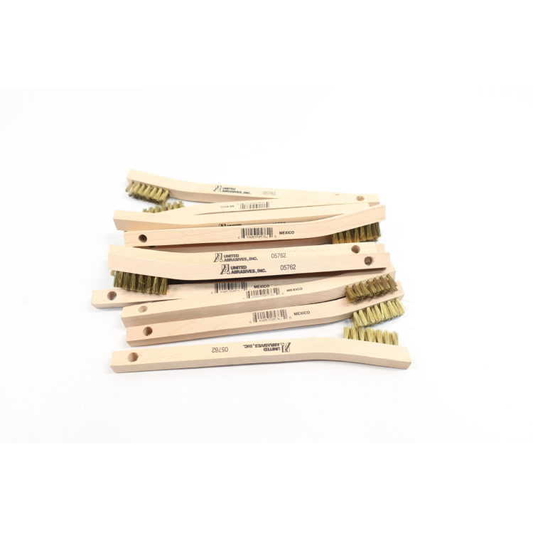 Box Of 12 United Abrasives 05762 Brass Scratch Cleaning Brush