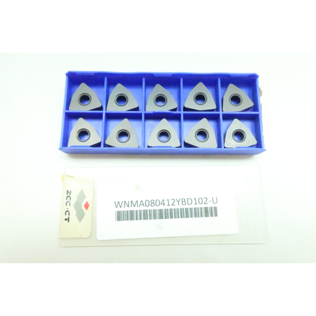 Box Of 10 Zhuzhou YBD102 K10-K25 WNMA080412 Carbide Insert