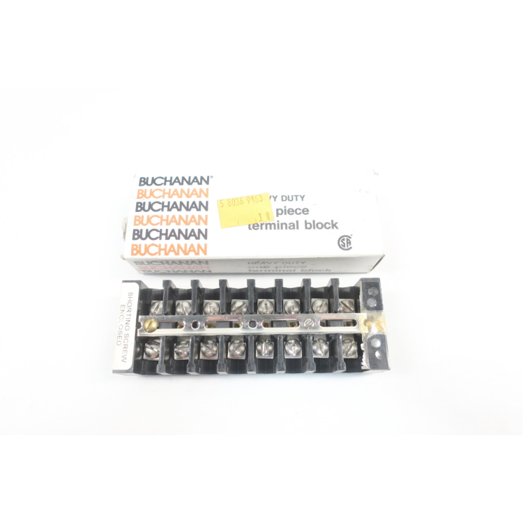 Buchanan 4B108P Heavy Duty 8p Terminal Block