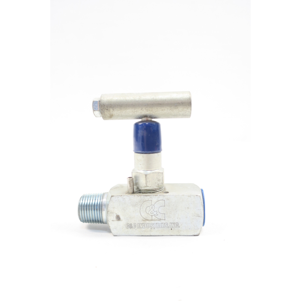 C&c 265426 Steel Threaded Needle Valve 1/2in Mnpt / Fnpt