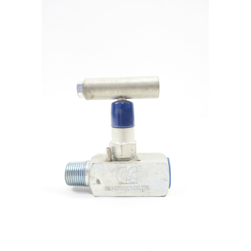 C&c 265426 Steel Threaded Needle Valve 1/2in Mnpt / Fnpt