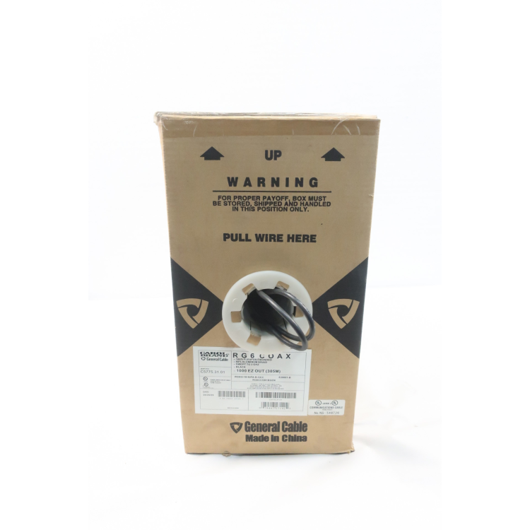 Carol RG6COAX Flexfoil Wire 1c 18awg 1000ft
