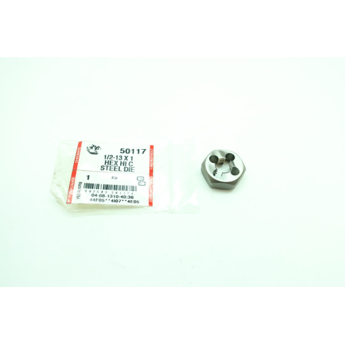 Chromate 50117 Hex Hi C Steel Die 1/2-13nc X 1