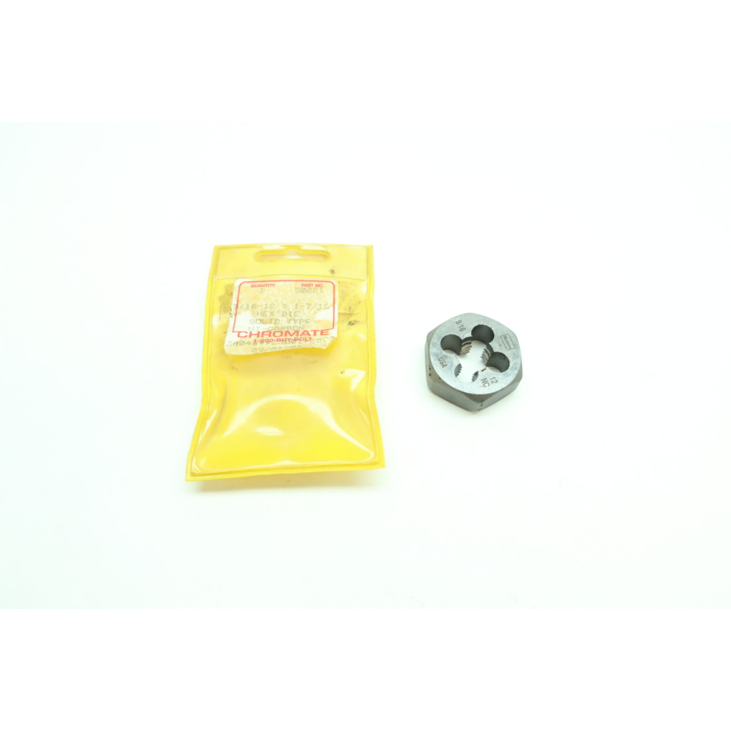 Chromate 50221 Hi-carbon Hex Die 9/16-12nc
