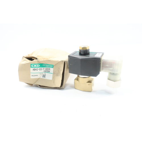 Ckd AB42-03-7-02HH-DC24V Solenoid Valve 24v-dc 3/8in Npt