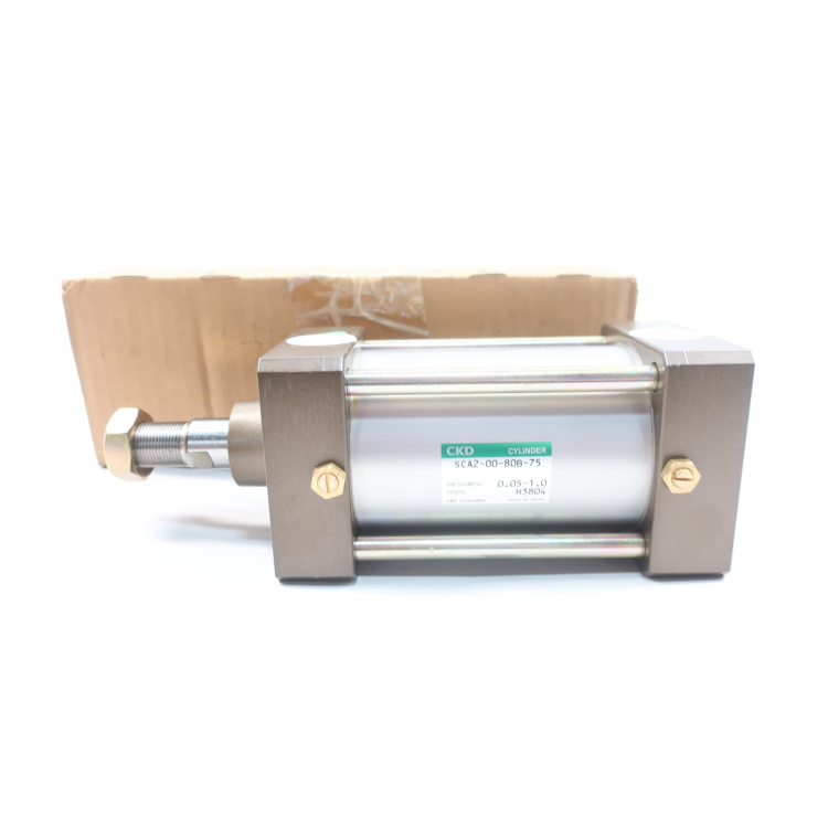 Ckd SCA2-00-80B-75 Double Acting Pneumatic Cylinder 80mm 1/2in 0.5-1mpa 75mm