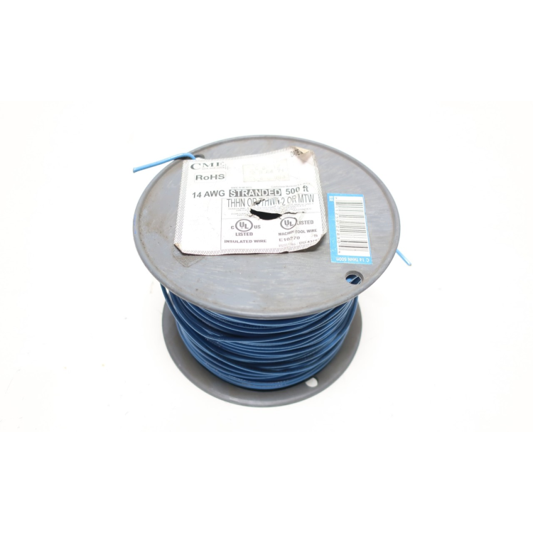 Cme Blue Wire 1c 14awg 450ft 600v-ac/dc