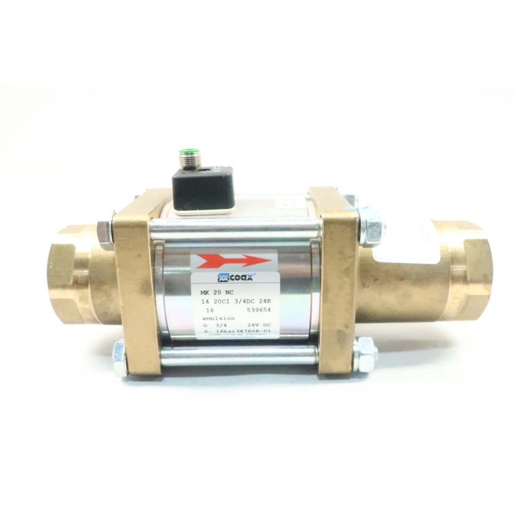 Coax MK 20 NC Coaxial Valve 24v-dc 3/4in Npt
