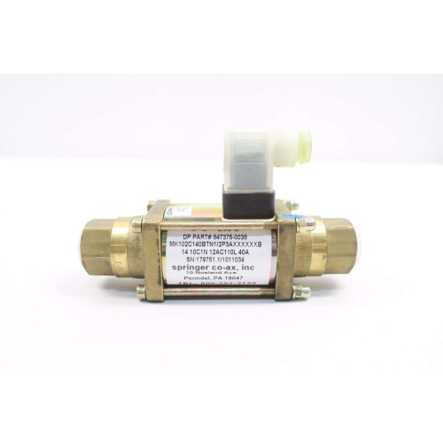 Coax 847375-0038 110v-ac 1/2 In Npt Solenoid Valve