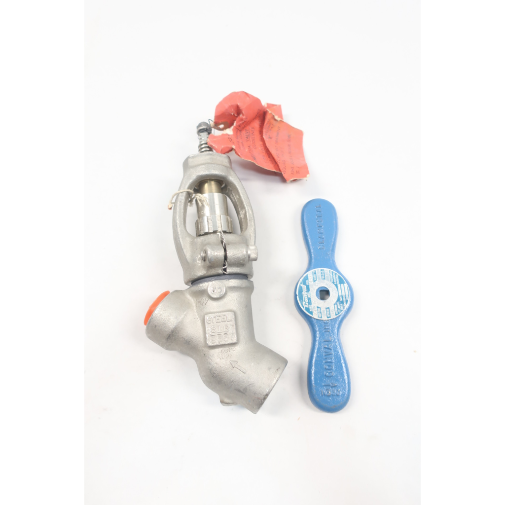 Conval 12G2 Manual Stainless Socket Weld Globe Valve 1/2in