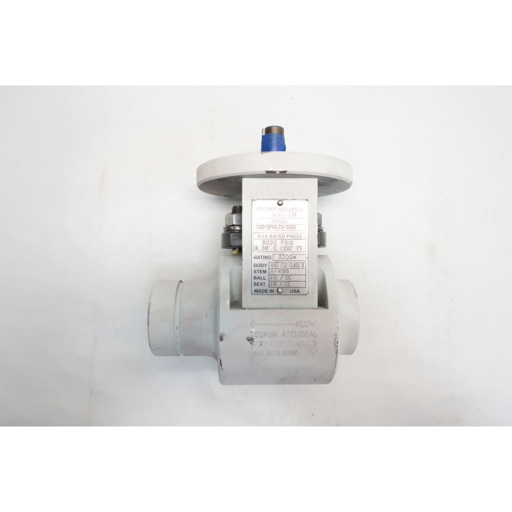 Cooper 1.00-SPV0.72-3200 Steel Socket Weld 1in Ball Valve