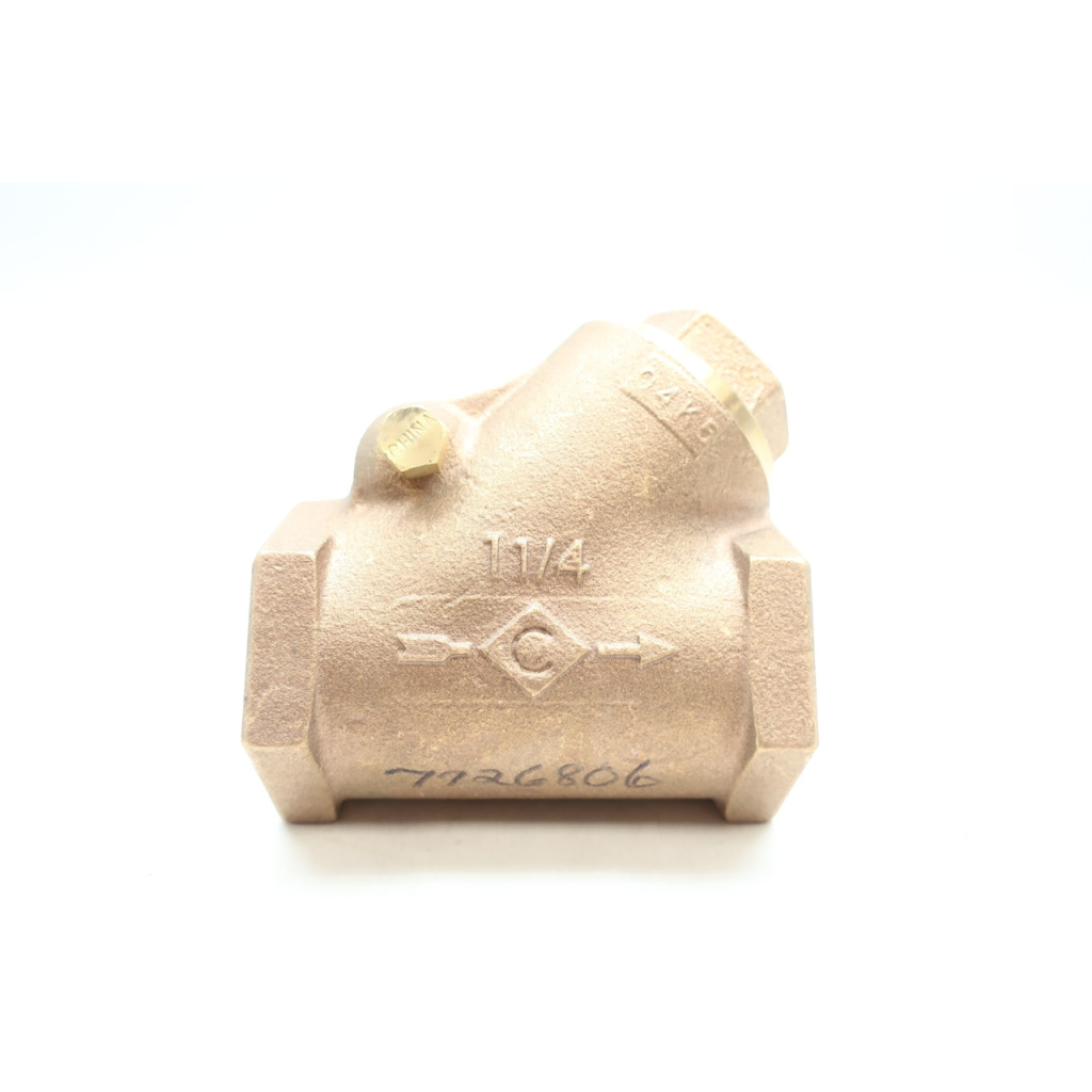 Crane Bronze Swing Gate Check Valve 1-1/4in Npt
