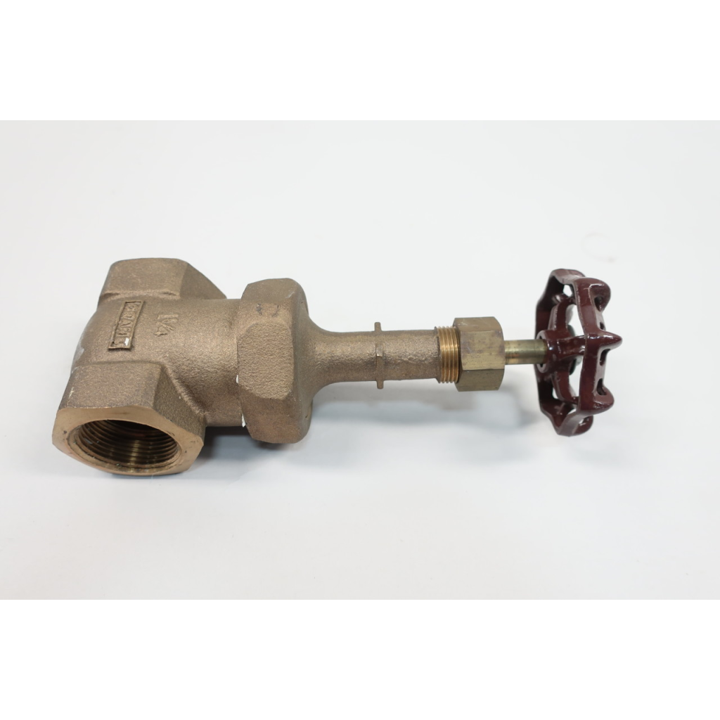 Crane 424 Manual Bronze Wedge Gate Valve 1-1/4in Npt