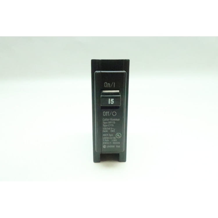 Cutler Hammer BR115 C115 Circuit Breaker 1p 15a Amp 120/240v-ac
