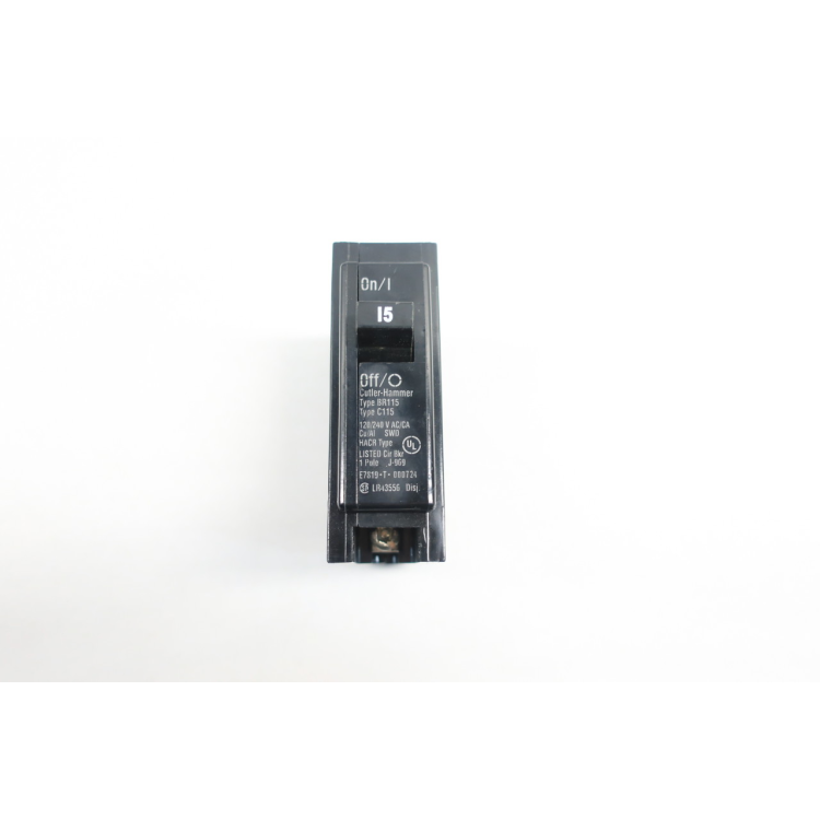 Cutler Hammer BR115 Circuit Breaker 1p 15a 120/240v-ac