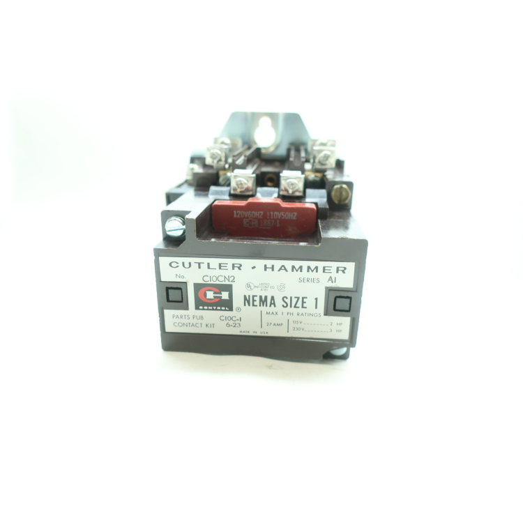 Cutler Hammer C10CN2 Size 1 Ac Contactor 120v-ac 27a Amp 3hp