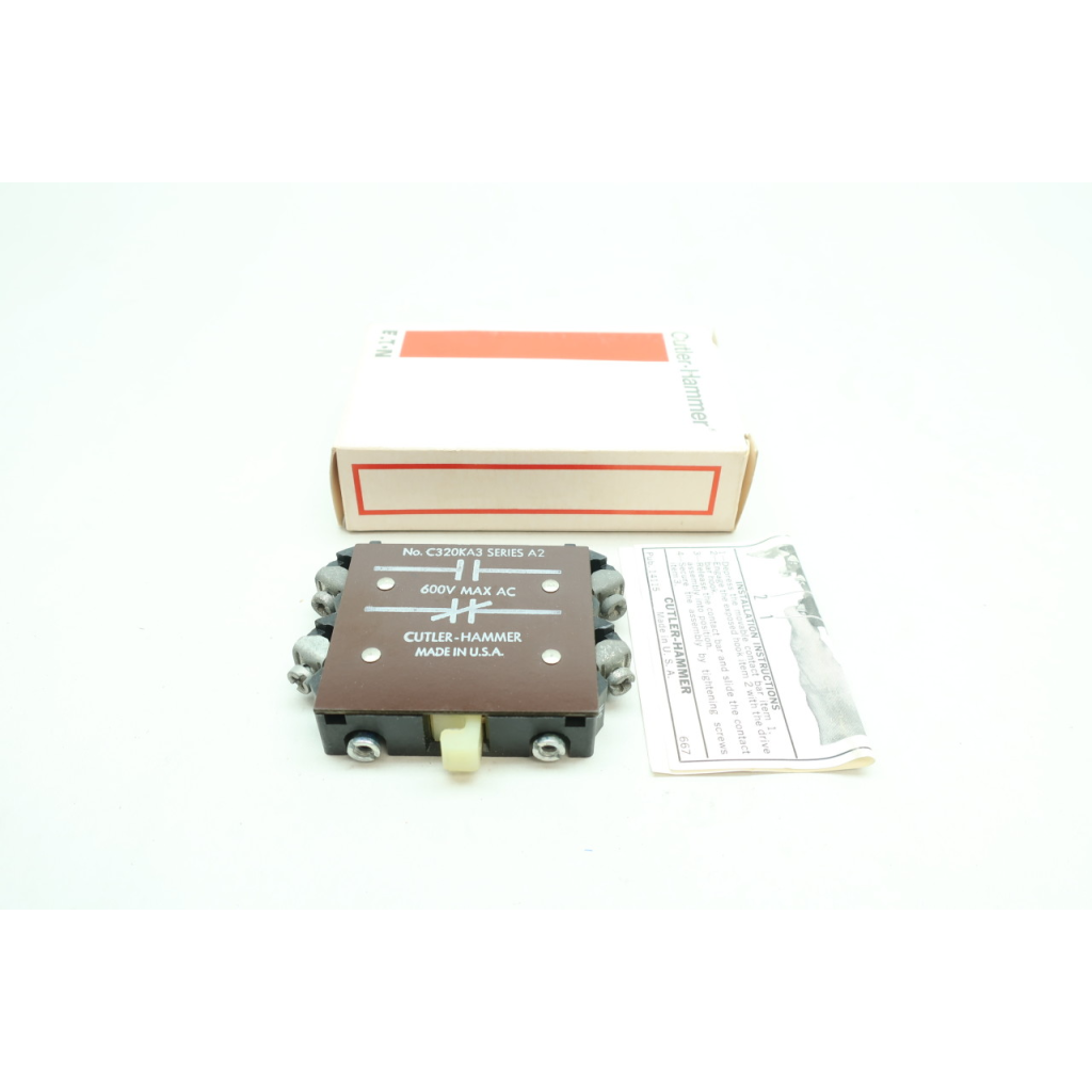 Cutler Hammer C320KA3 Auxiliary Contact 600v-ac Ser A2