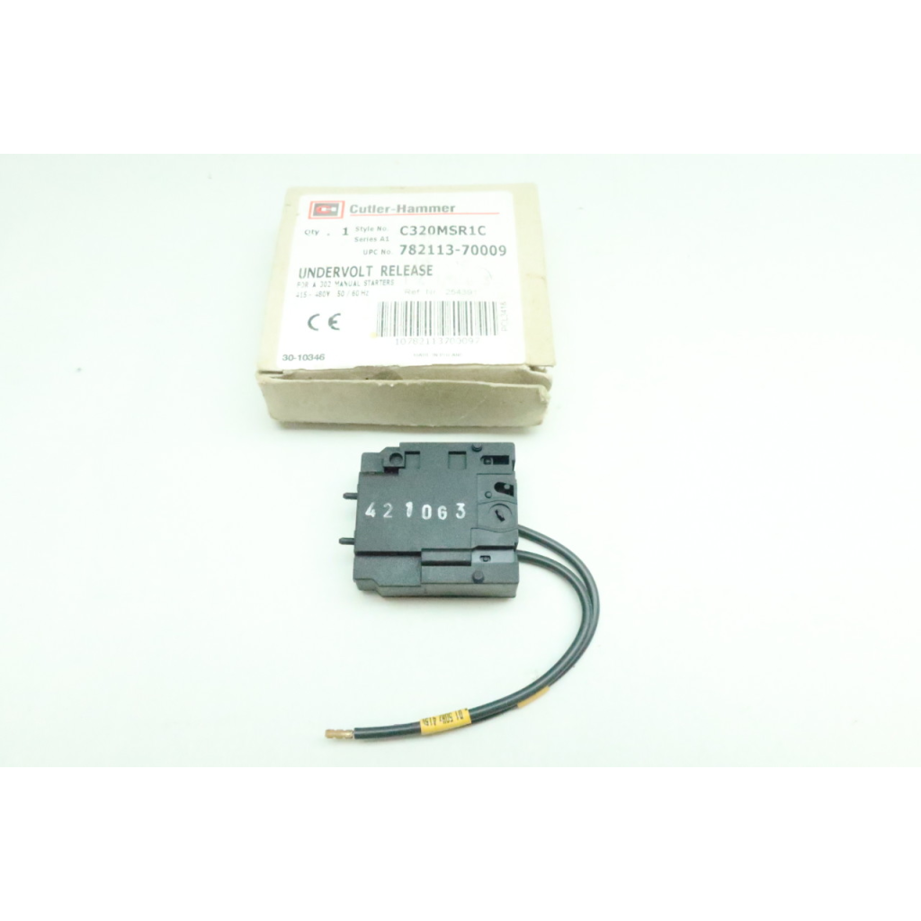 Cutler Hammer C320MSR1C Undervoltage Release 480v-ac
