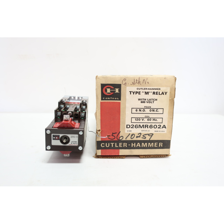 Cutler Hammer D26MR31A Type M Control Relay 120v-ac