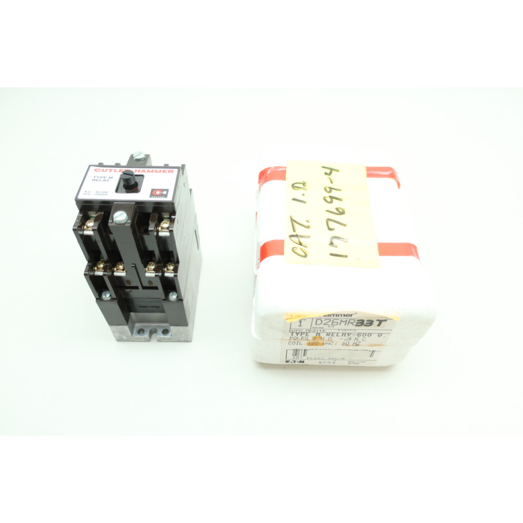 Cutler Hammer D26MR33T Type M Latched Relay 24v-ac