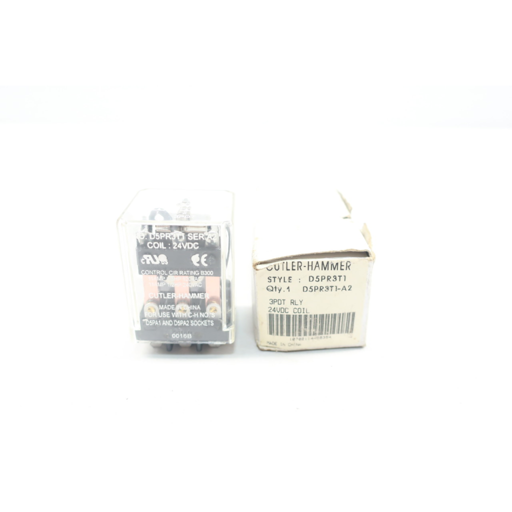 Cutler Hammer D5PR3T1 3pdt Relay 24v-dc Ser A2