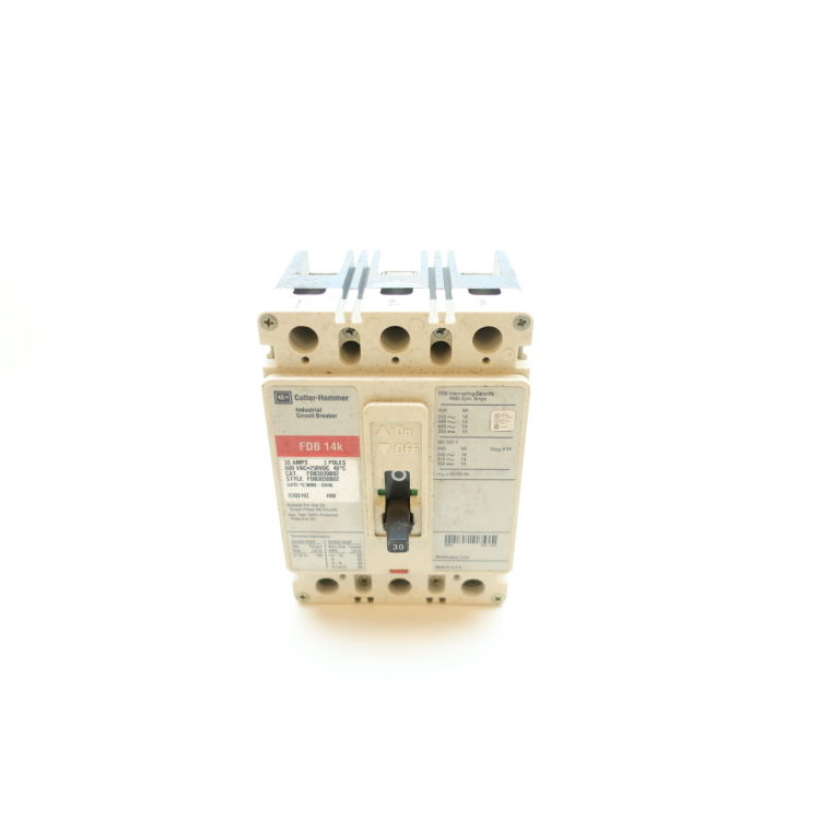 Cutler Hammer FDB3030B02 Molded Case Circuit Breaker 3p 30a Amp 600v-ac 250v-dc