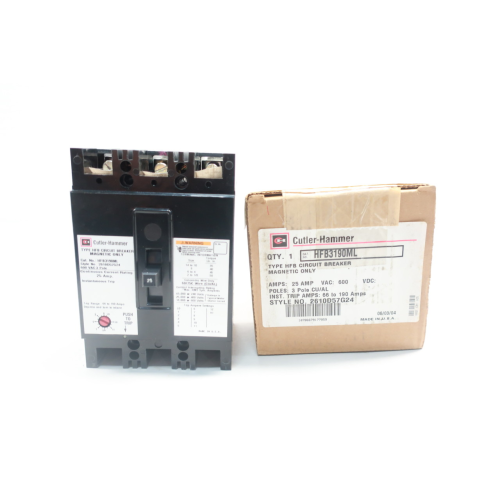 Cutler Hammer HFB3190ML Circuit Breaker 3p 25a Amp 600v-ac
