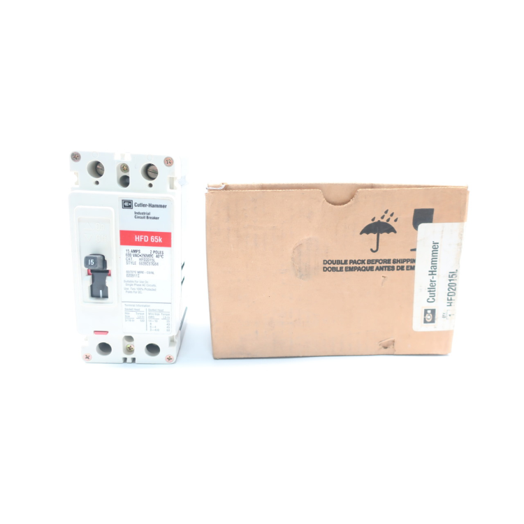Cutler Hammer HFD2015L Molded Case Circuit Breaker Ser C 2p 15a Amp 600v-ac
