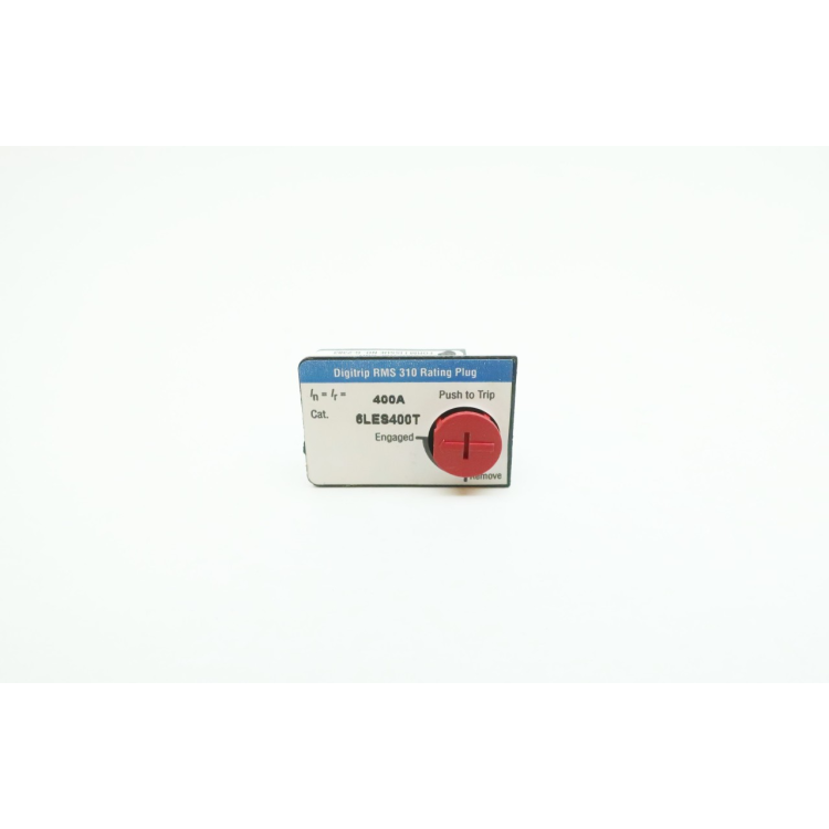 Cutler Hammer 6LES400T Digitrip Rms 310 Push To Trip Plug