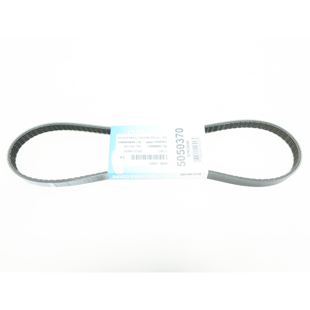 Dayco 5050370 5PK0940 Poly Cog 37in 0.68in V-belt