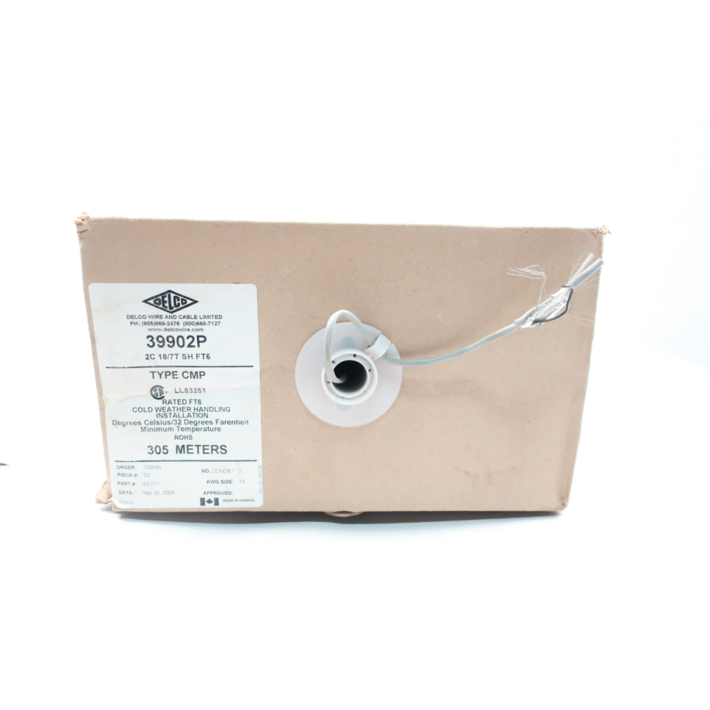 Delco 39902P Ft6 2c 18awg 300m Wire