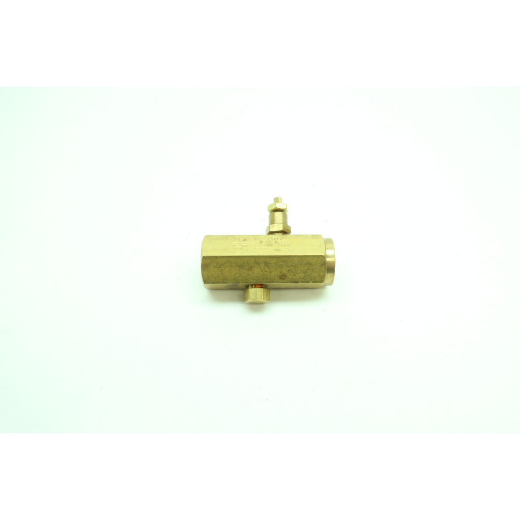 Deltrol F25b Pneu-trol Brass Needle Flow Control Valve 3/8in Npt