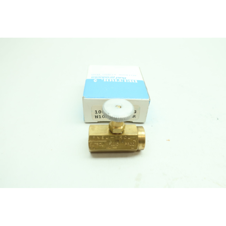 Deltrol N10BK Brass Needle Valve 1/8in Npt