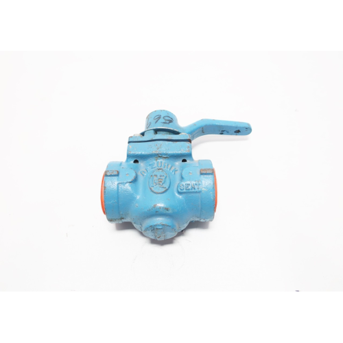 Dezurik 118-S1-RS26 Manual 125 Iron Threaded 1in Npt Plug Valve