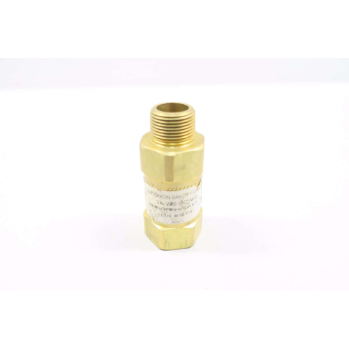 Dixon SCVM-6 Safety 3/4 In Npt Brass Threaded Check Valve