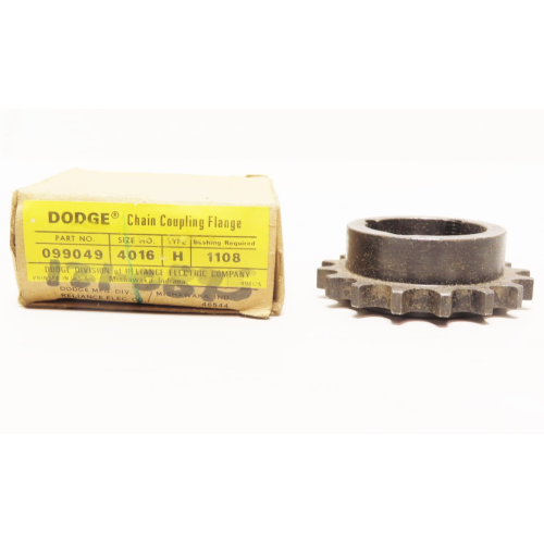 Dodge 099049 4016 H 1108 16 1/2in Single Roller Chain Sprocket Dodge 099049 4016 H 1108 16 1/2in Single Roller Chain Sprocket