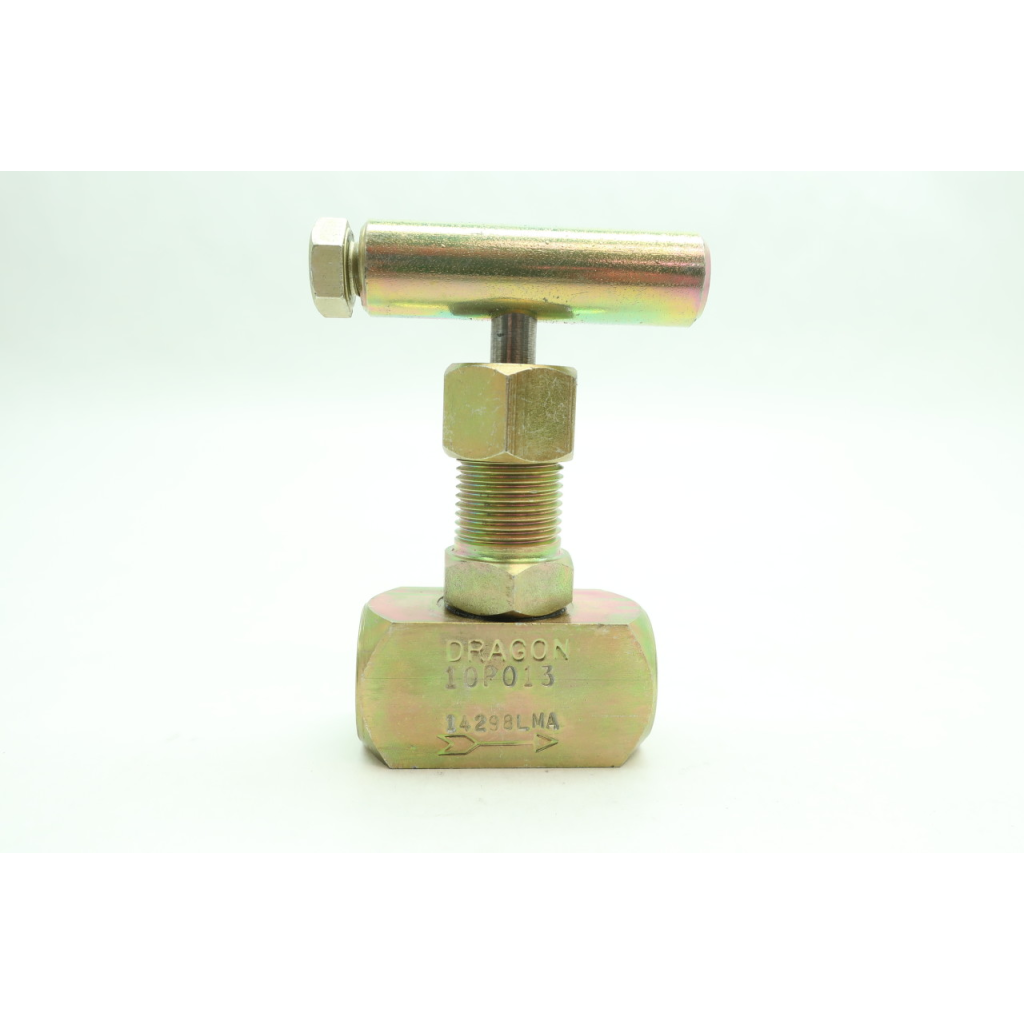 Dragon 10P013 Manual Brass Needle Valve 1/4in Npt