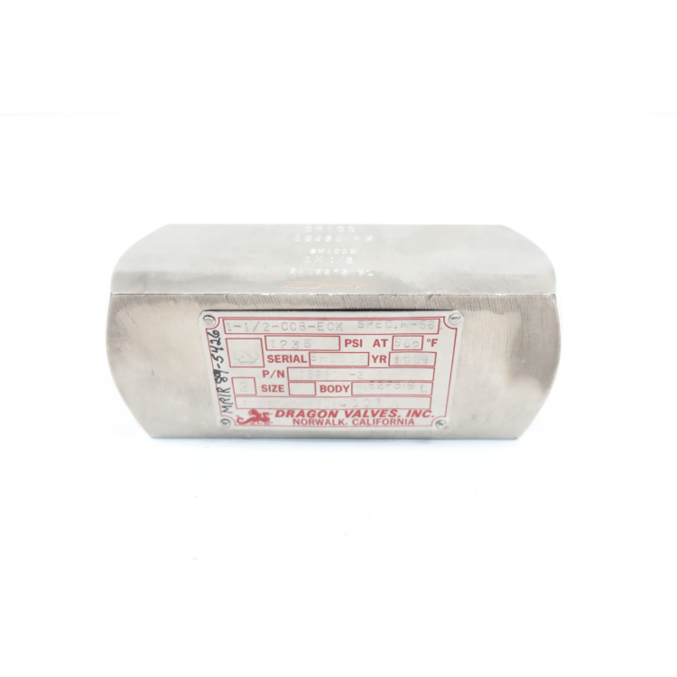Dragon Valves 1-1/2-CCB-ECK 15960N-2 Socket Weld Check Valve 1235psi 1/1/2in