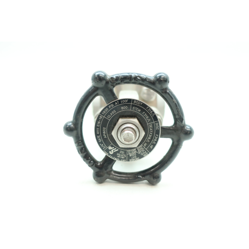 Dsi 4111 E16-18 Manual Stainless Socket Weld Wedge Gate Valve 3/4in 800