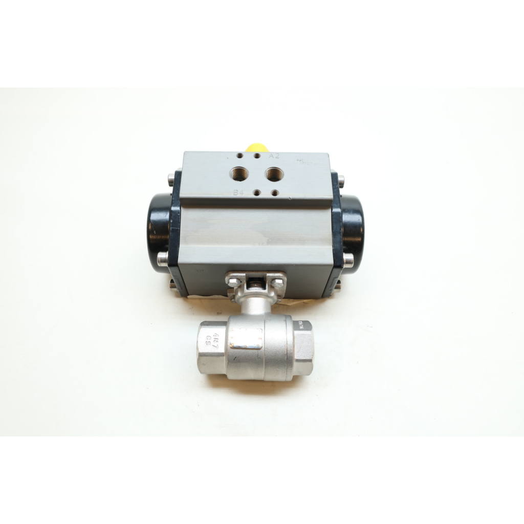 Duravalve AS7213 Ball Valve Pneumatic Stainless Threaded 3/4in Npt