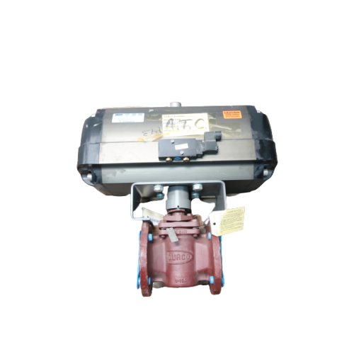 Durco G411 Pneumatic Iron Flanged Ball Valve 3in 150 W/actuator