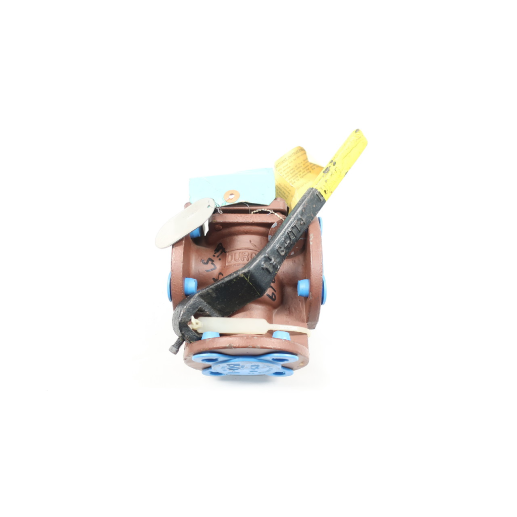 Durco MG 411 3-way Flanged Plug Valve 1in