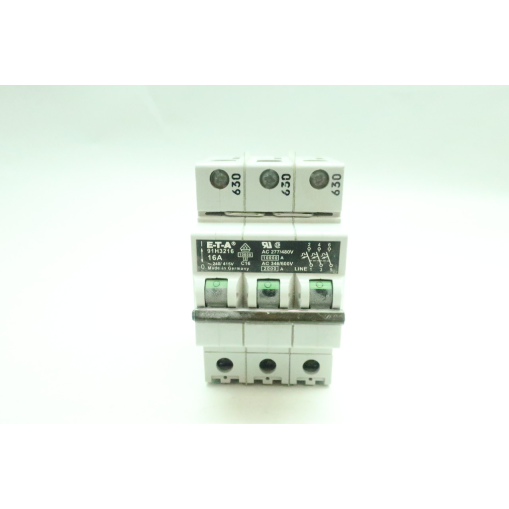 E-t-a 91H3216 Circuit Breaker 3p 16a Amp 240/415v-ac