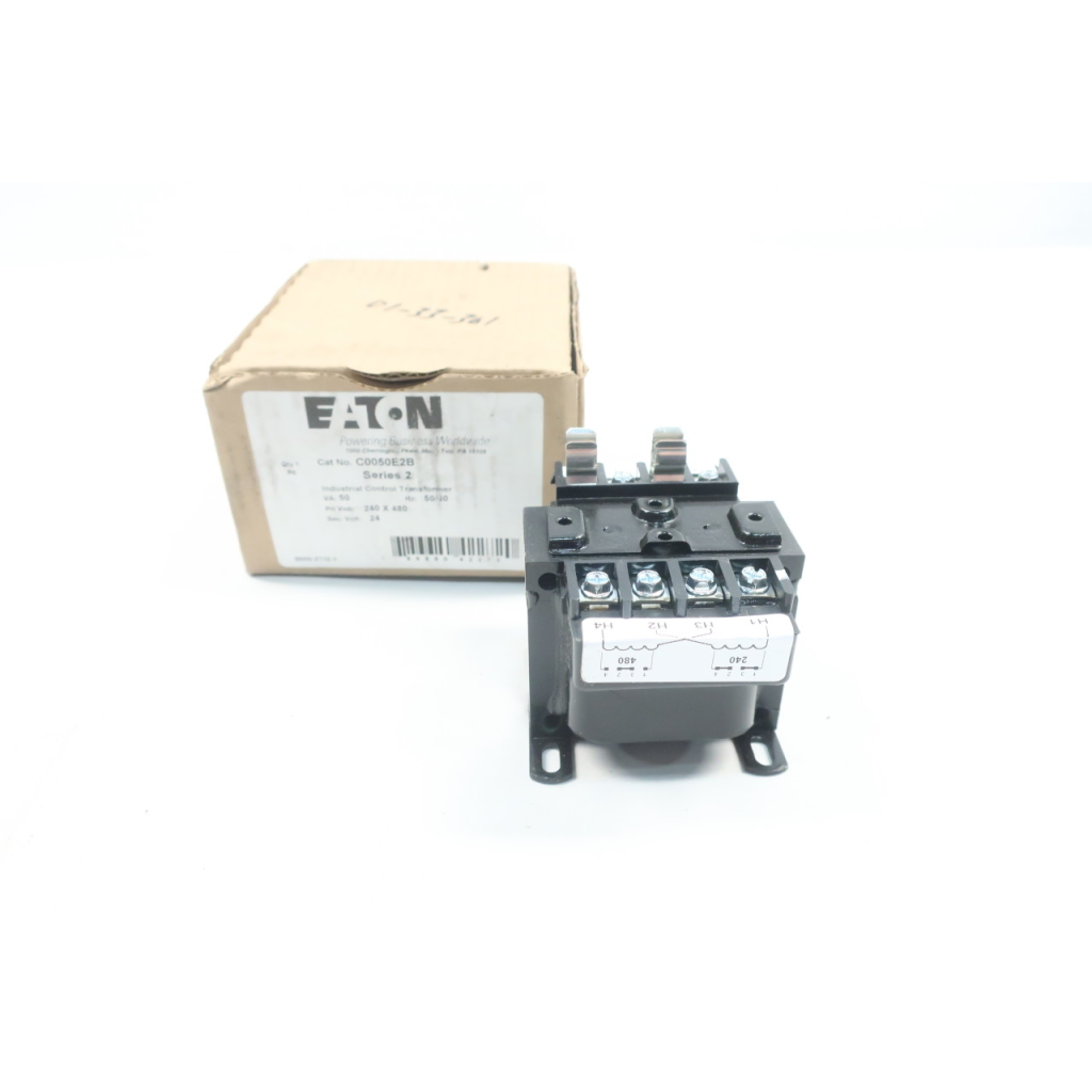 Eaton C0050E2B Industrial Control Transformer 50va 240/480v-ac 24v-ac