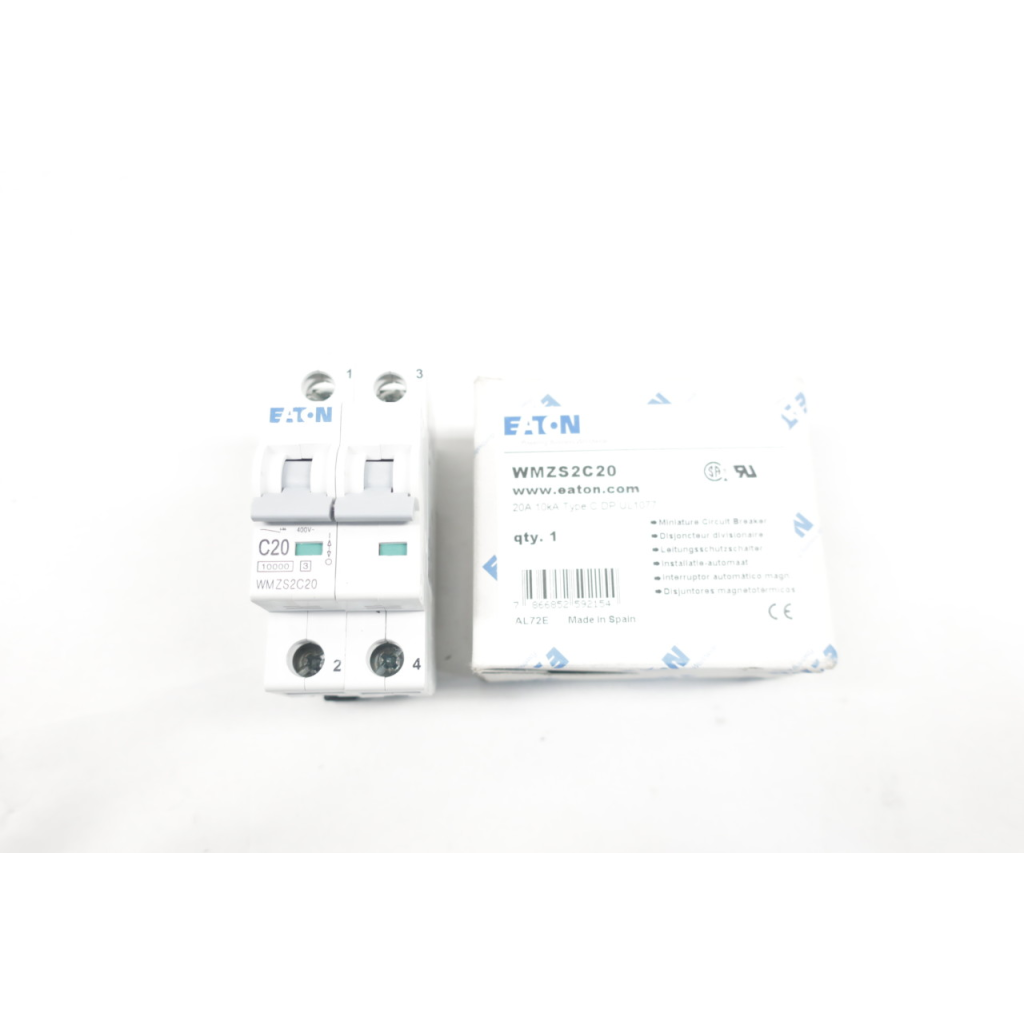 Eaton WMZS2C20 Miniature Circuit Breaker 2p 20a Amp 277/480v-ac