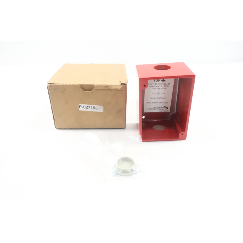 Edwards Gs P-027193 Cast Box For Surface Mounting Fire Pull Stations