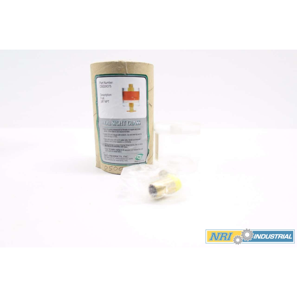 Esco OSG3X375 Drain Valve Oil Sight Glass 3oz 3/8in Npt