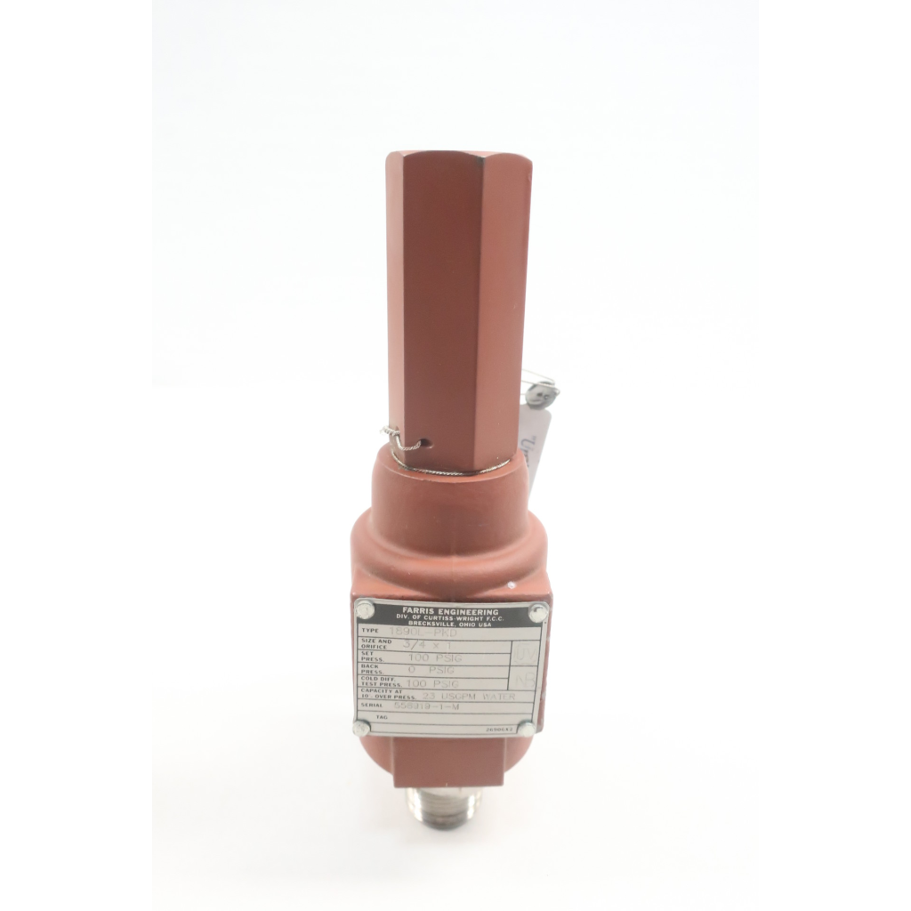 Farris 1890L-PKD 23gpm Relief Valve 100psi 3/4in X 1in Npt